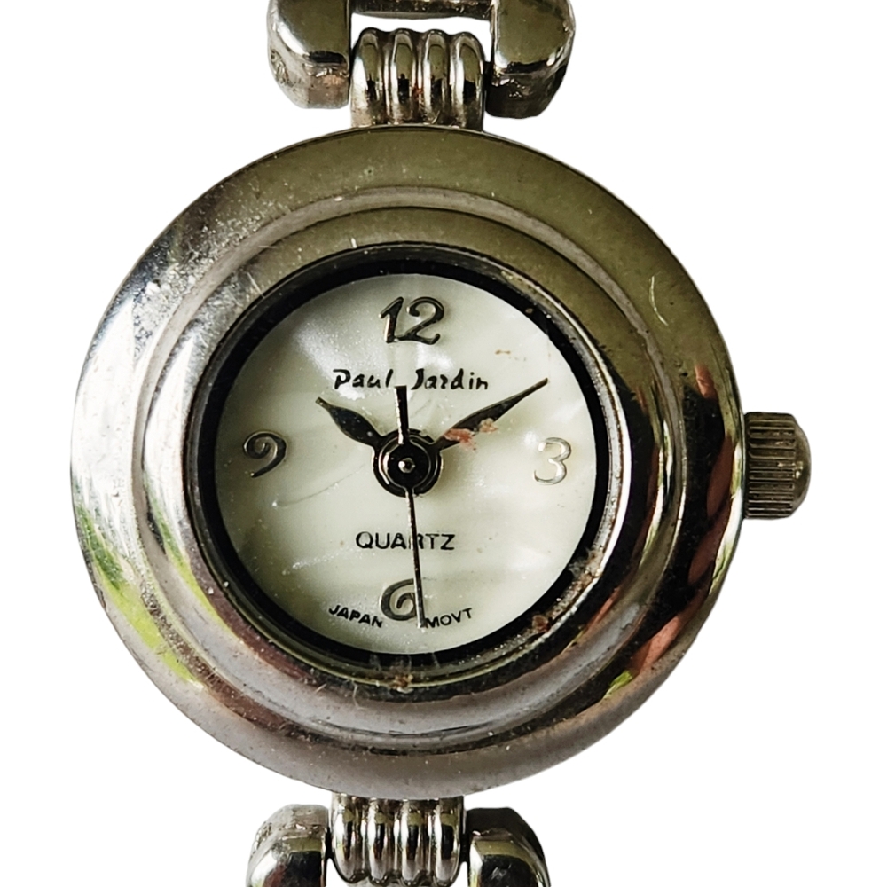 Paul Jardin Beaded Women's Bracelet Watch Quartz Water Resistant Stainless